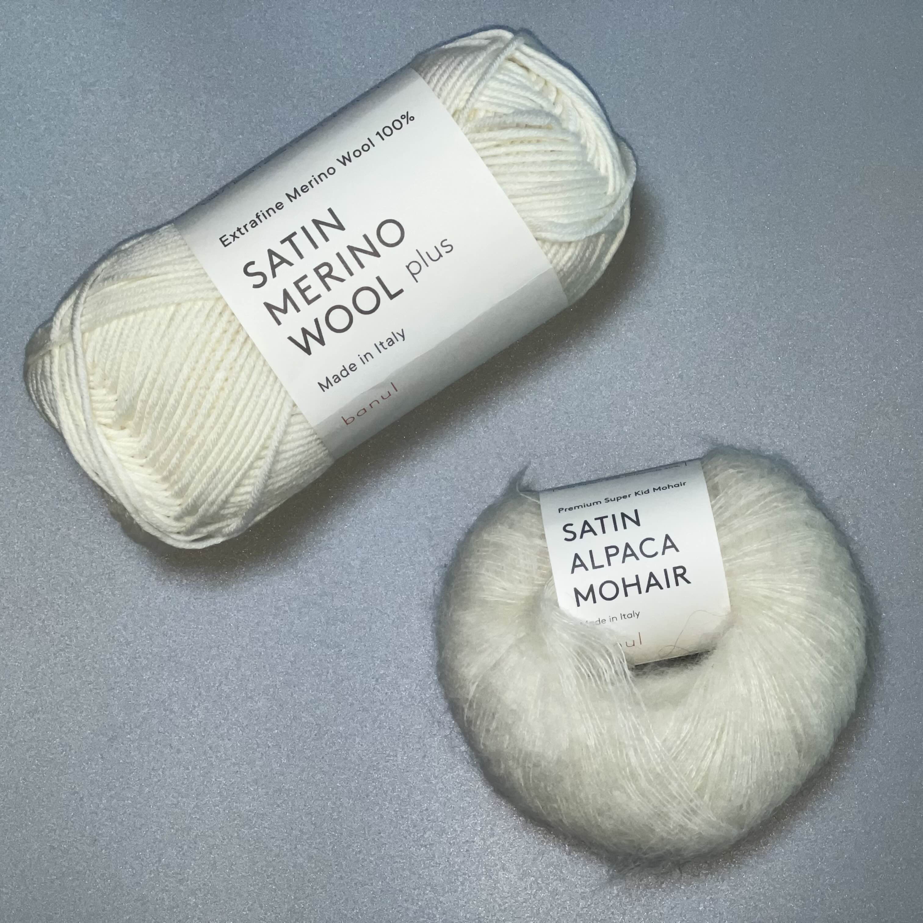 새틴 알파카 모헤어(Satin Alpaca Mohair)
새틴 메리노 울 플러스(Satin Merino Wool Plus)