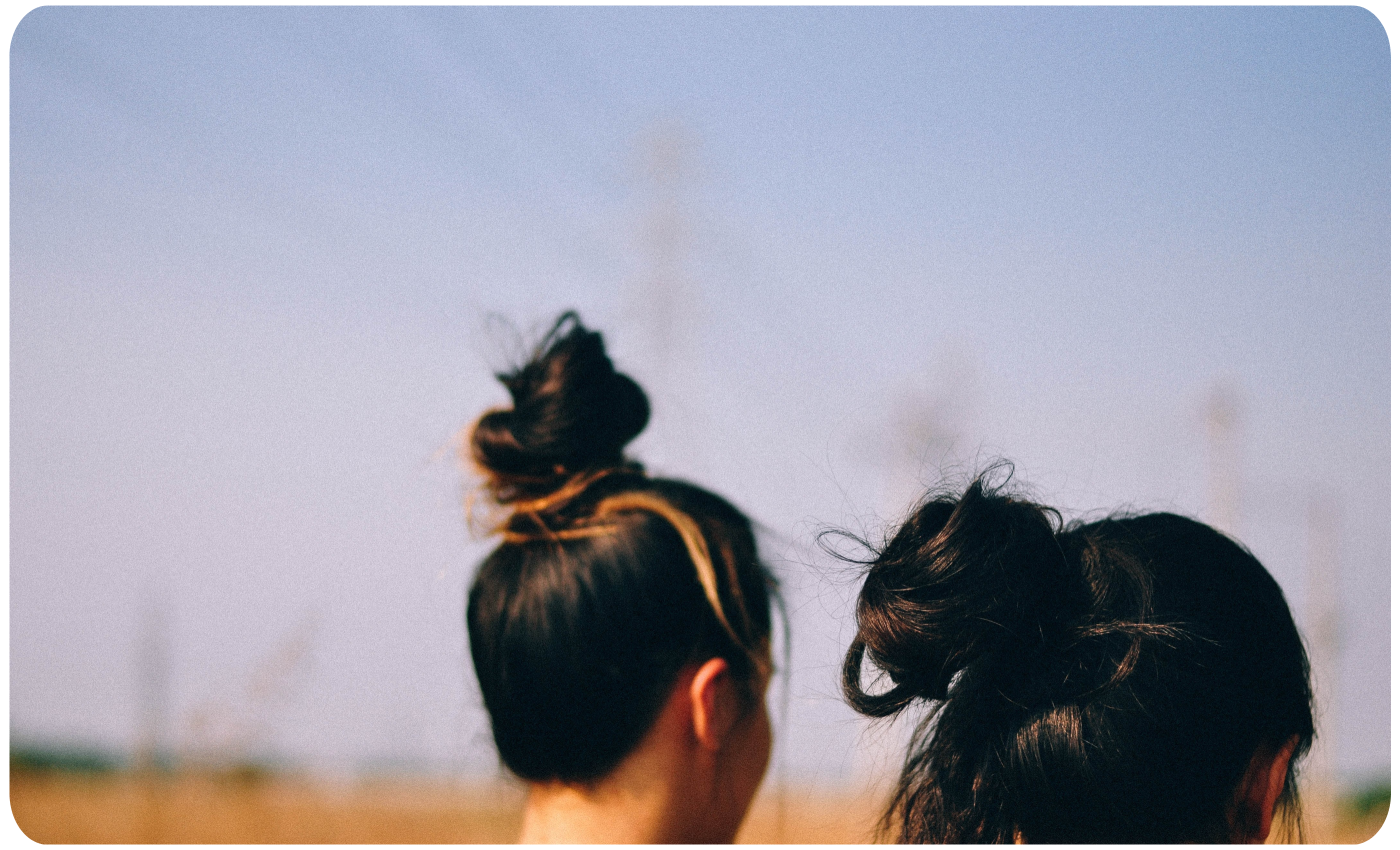 tying hair