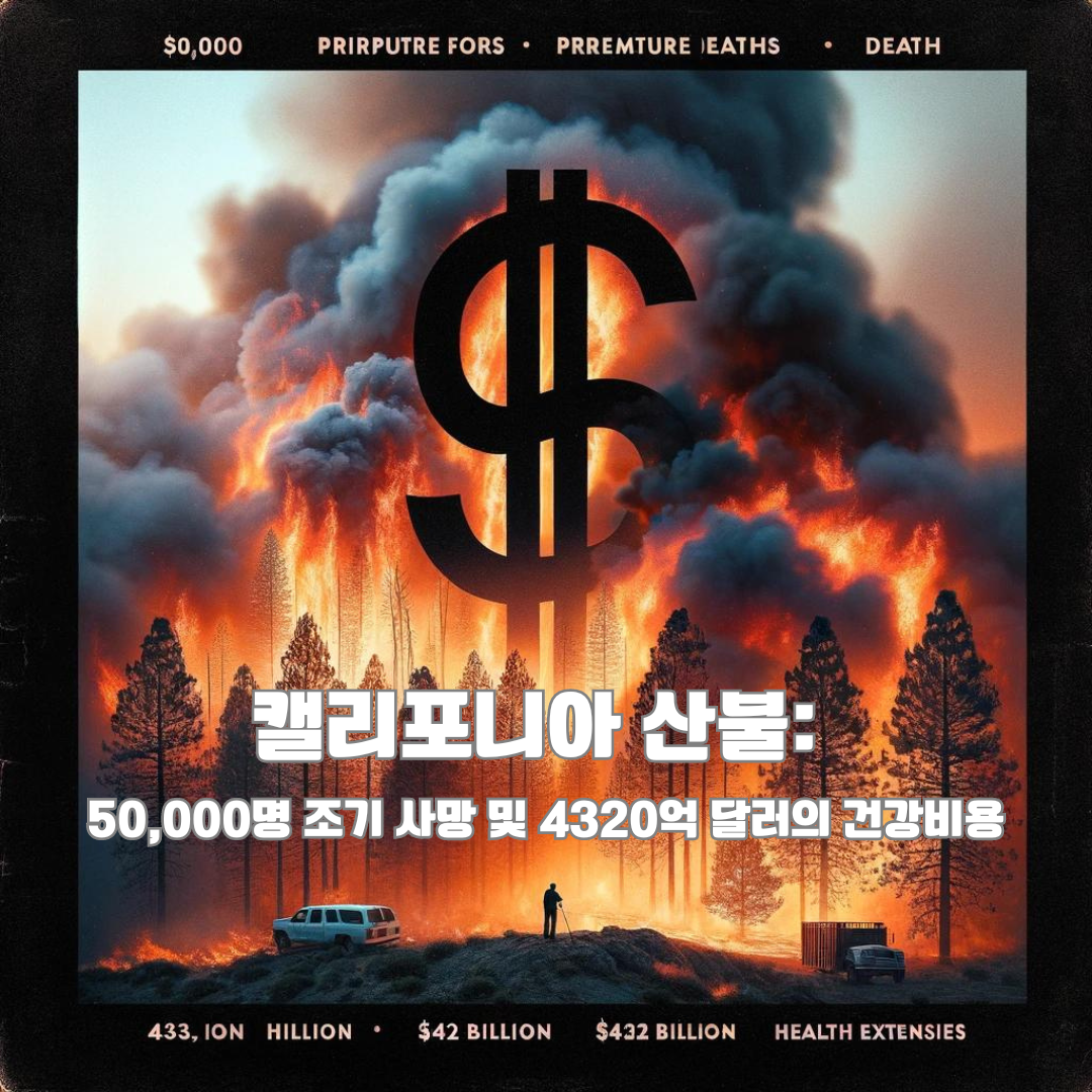 산불 연기로 인한 조기 사망: 지난 10년간 50,000명 이상의 캘리포니아 주민 사망