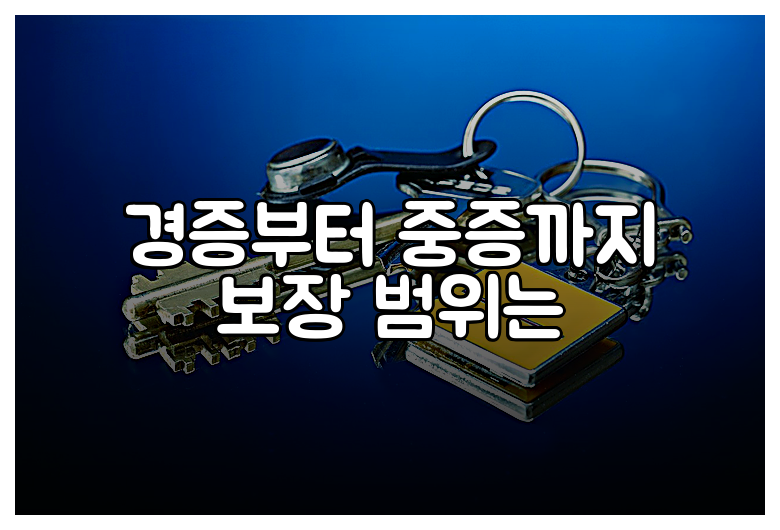 경증부터 중증까지 보장 범위는