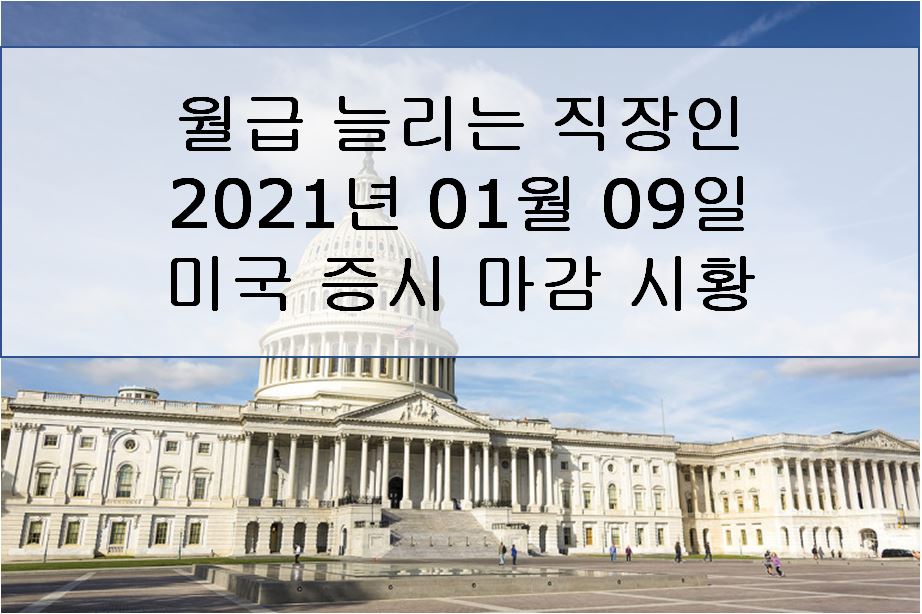  2021년 01월 09일 미국 증시 마감 시황 (주말에 일어난 해외 이슈=보잉 737 사고, NIO DAY, 트럼프 탄핵)