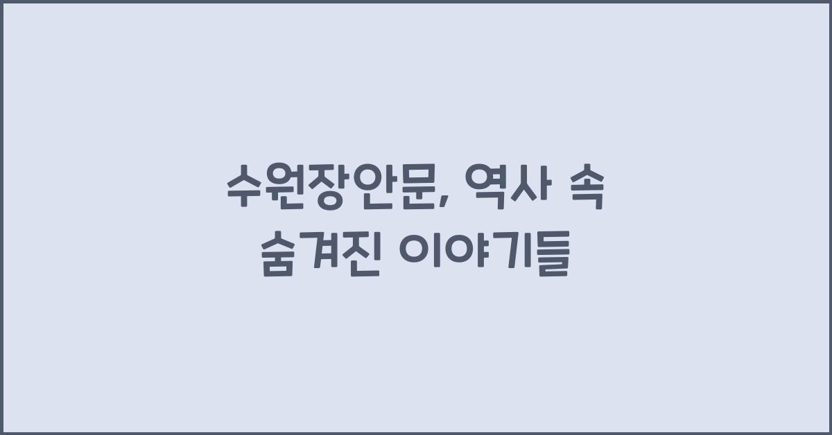 수원장안문