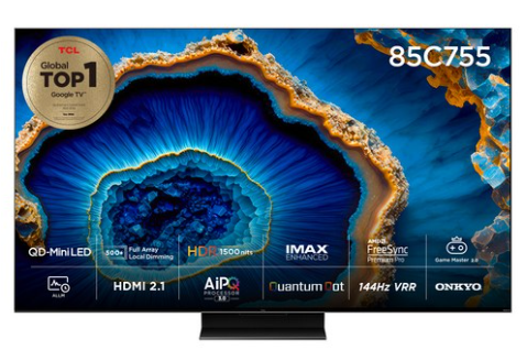  85C755 TCL 4K UHD QD Mini LED 안드로이드12 TV 추천 구매정보 알아보기