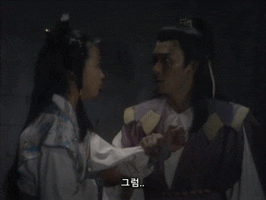 《의천 도룡기》 - 장무기, 조민녹류산장면영상 및 GIF집 2부(1986, 1994년판) 24