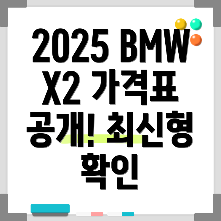 2025 BMW X2 가격