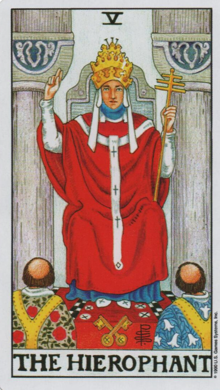  [타로해석]5. THE HIEROPHANT 교황 카드 정방향/ 역방향 뜻, 의미, 상징