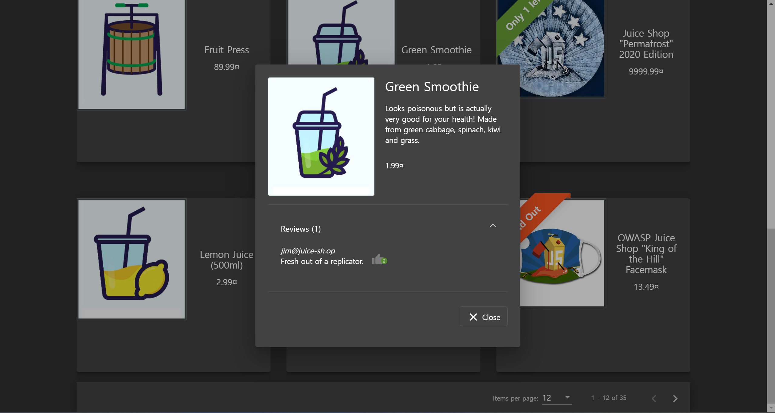  owasp juice shop login jim 