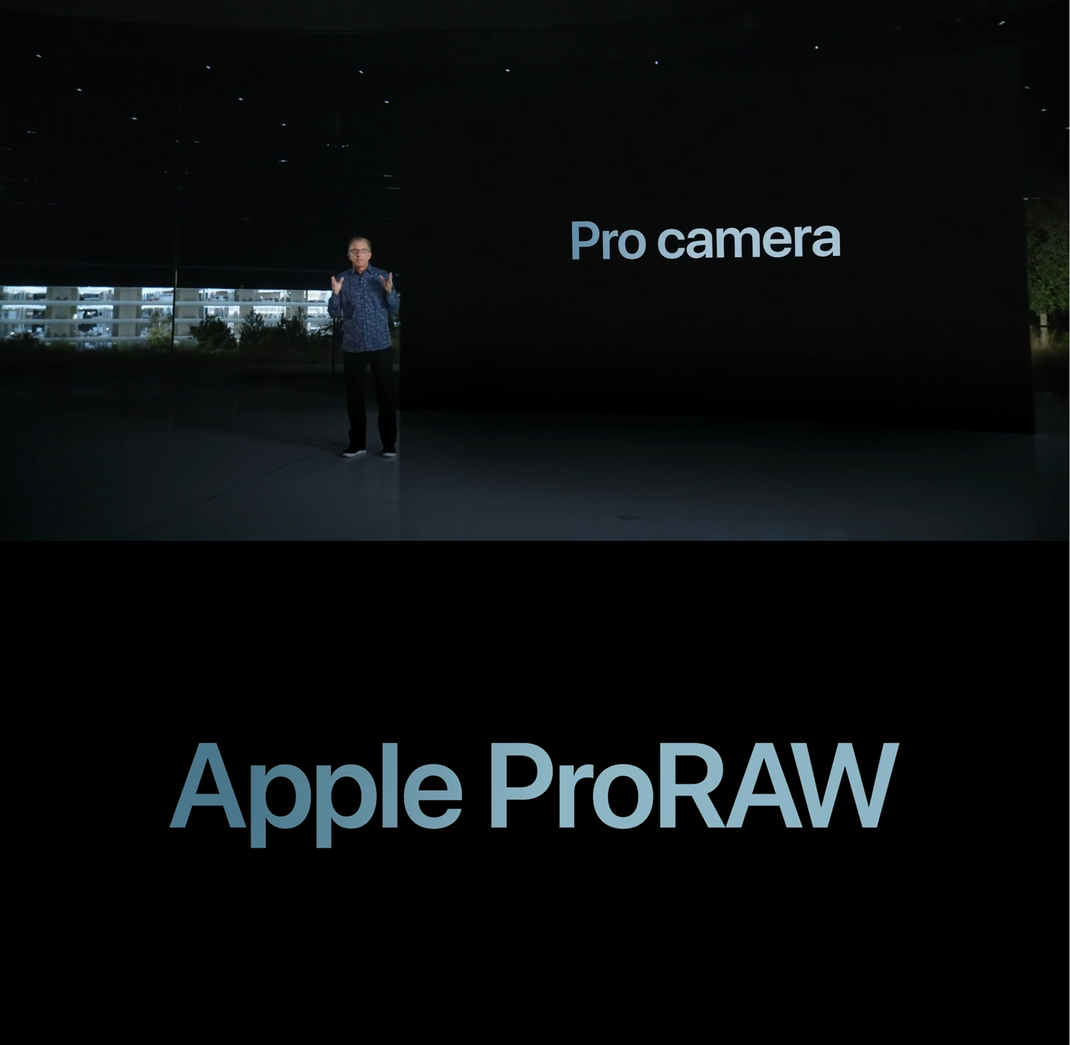 아이폰 12 프로 당시, 아이폰 프로 시리즈의 카메라를 '프로 카메라' 라고 부르기 시작했고, RAW 파일을 지원하며 '애플 프로 로우'라고 부르기 시작했다.