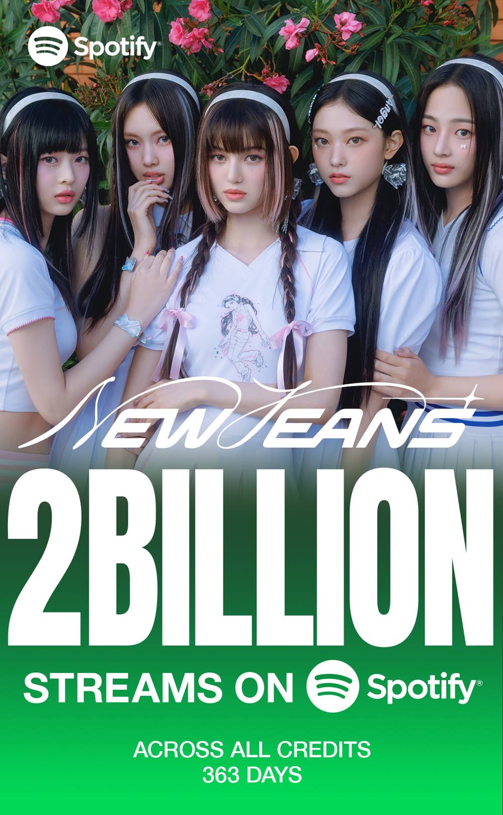 Spotify NewJeans&#44; 2BILLION
