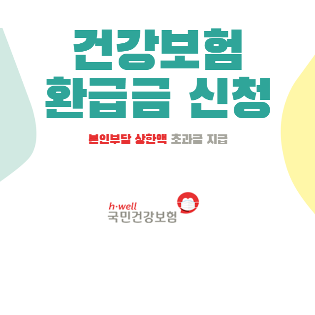  건강보험료 환급금 1인당 136만원! 본인부담상한액 초과금 지급! (Feat. 소득과 무관!)