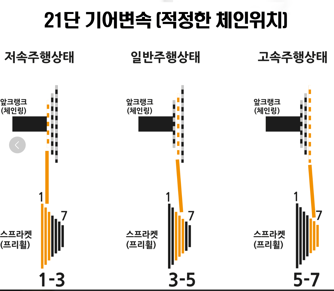 적정 체인위치