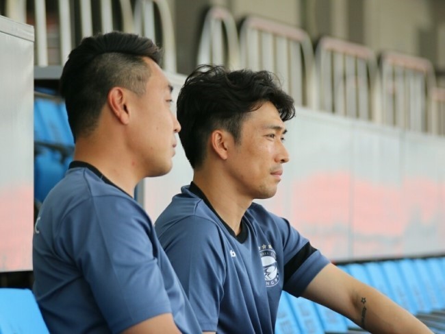 2015년 성남FC U-12감독 시절(사진 오른쪽)