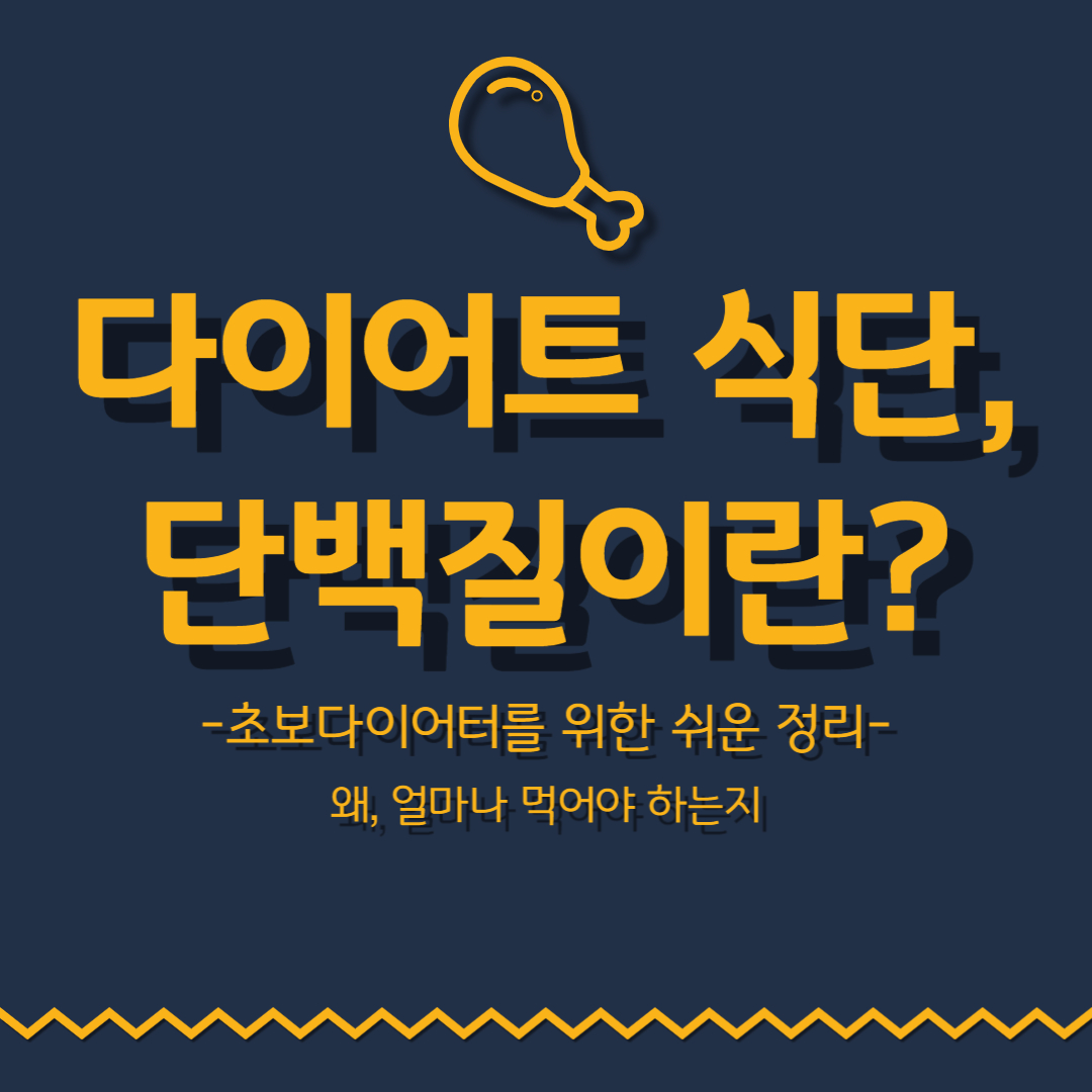 다이어트 식단, 단백질이란? - 초보 1