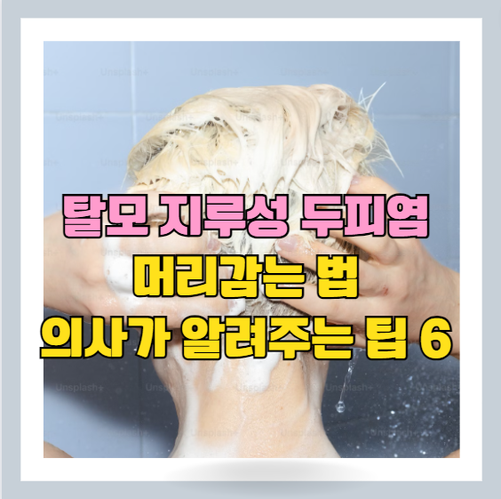 지루성두피염과 탈모를 방지하고 예방하는 머리감는 법 - 의사가 알려주는 6가지 팁과 주의사항 썸네일