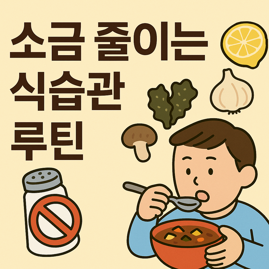 소금 줄이는 식습관 루틴