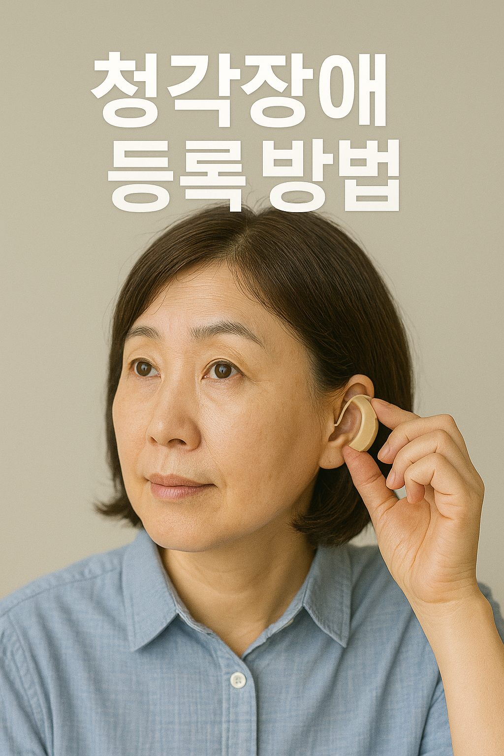 청각장애 등록방법