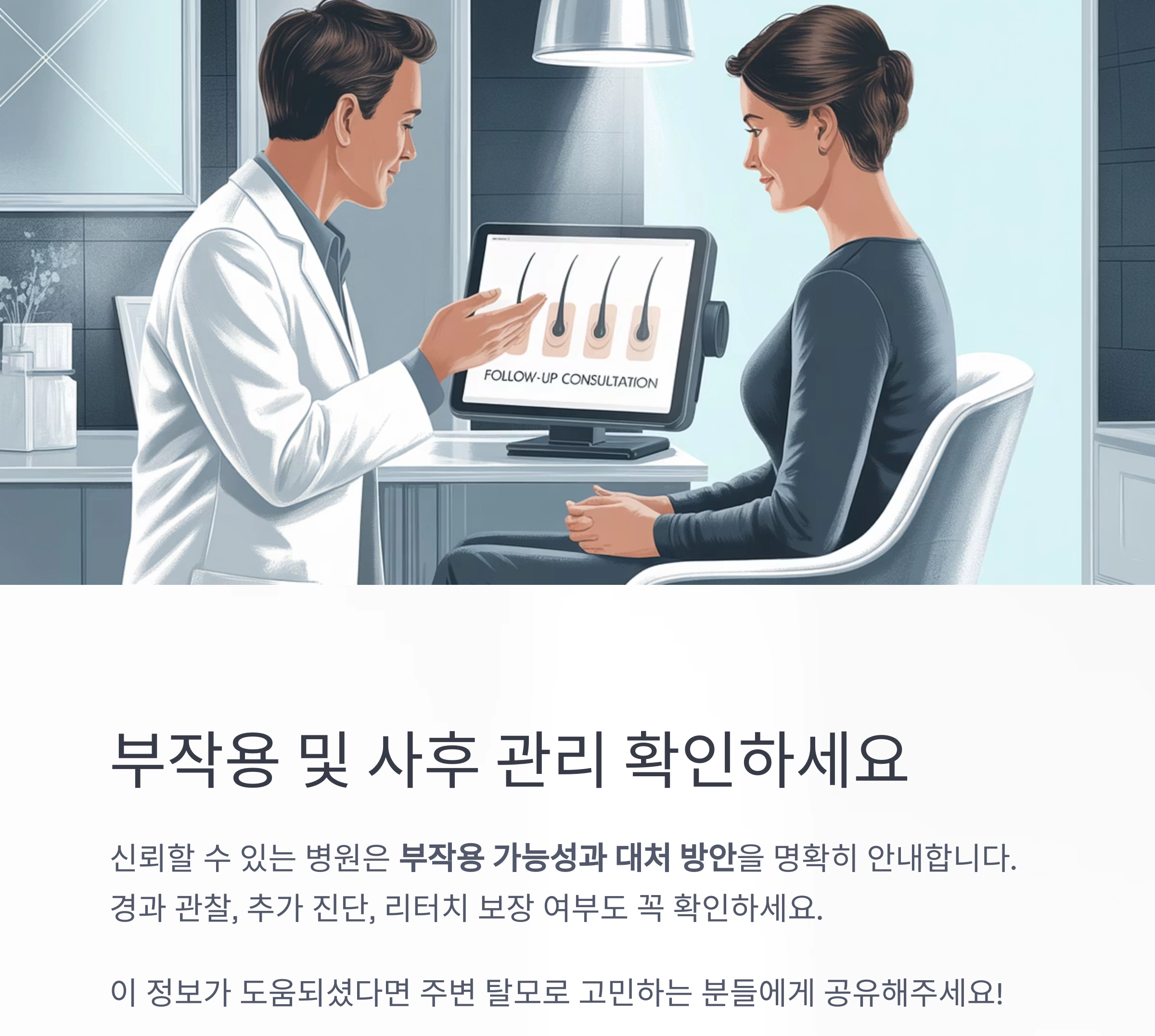 후회 없는 선택! 탈모 치료 병원 고르는 7가지 기준