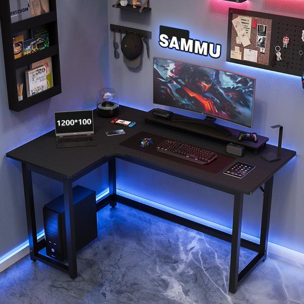 효율성 높인 SAMMU L자형 코너 책상 게이밍과 학습을 위한 완벽한 선택!
