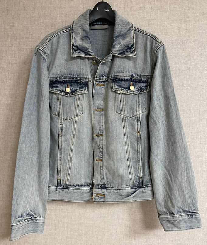  피어오브갓 에센셜 라이트 인디고 데님 자켓 구매 후기 - ( 피오갓 에센셜 , FEAR OF GOD ESSENTIALS LIGHT INDIGO DENIM TRUCKER JACKET )(스트릿 패션,  제리 로렌조 패션, 피어오브갓 에센셜 직구 방법, 사이즈..