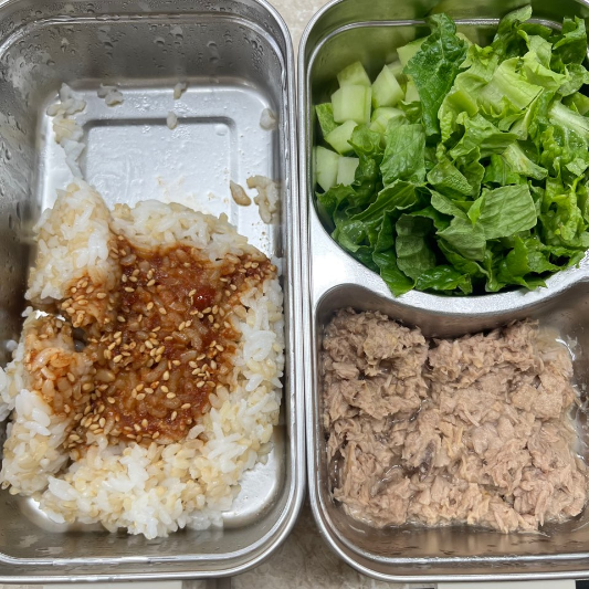 오이상추참치비빔밥