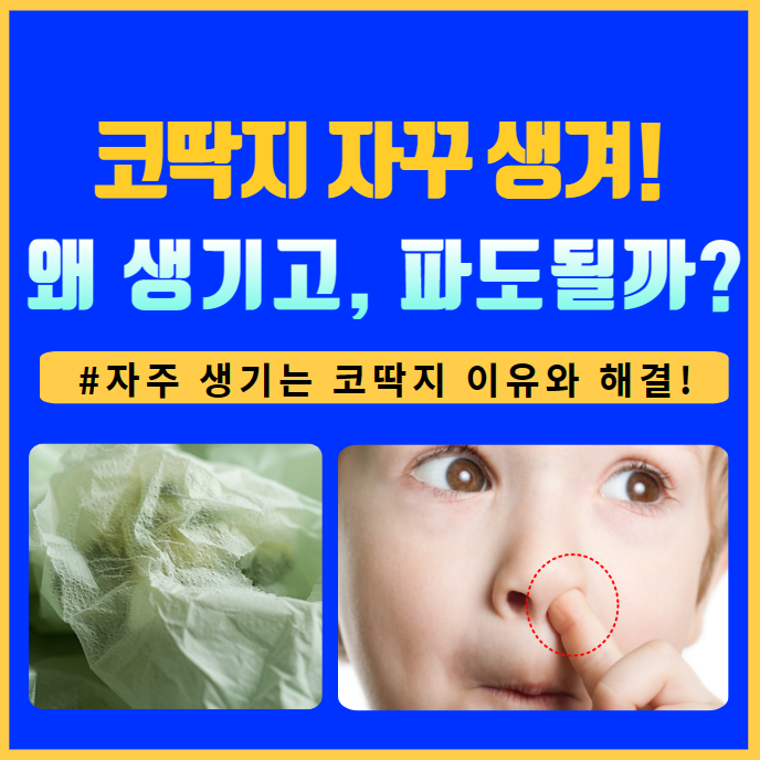 코딱지 자주 생기는 이유