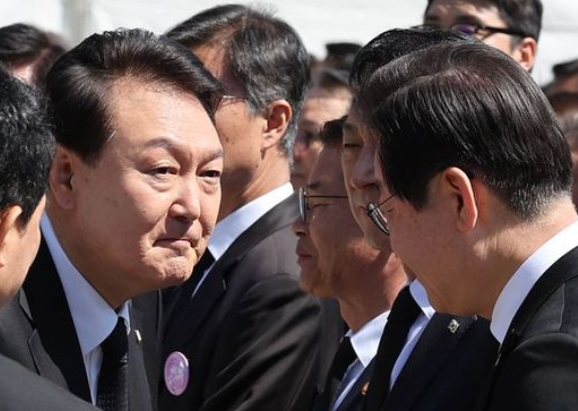  윤대통령 4.19 기념실 출동