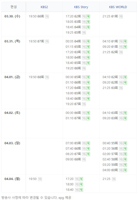 사랑의 꽈배기 67회 68회 재방송 다시보기를 알려드립니다