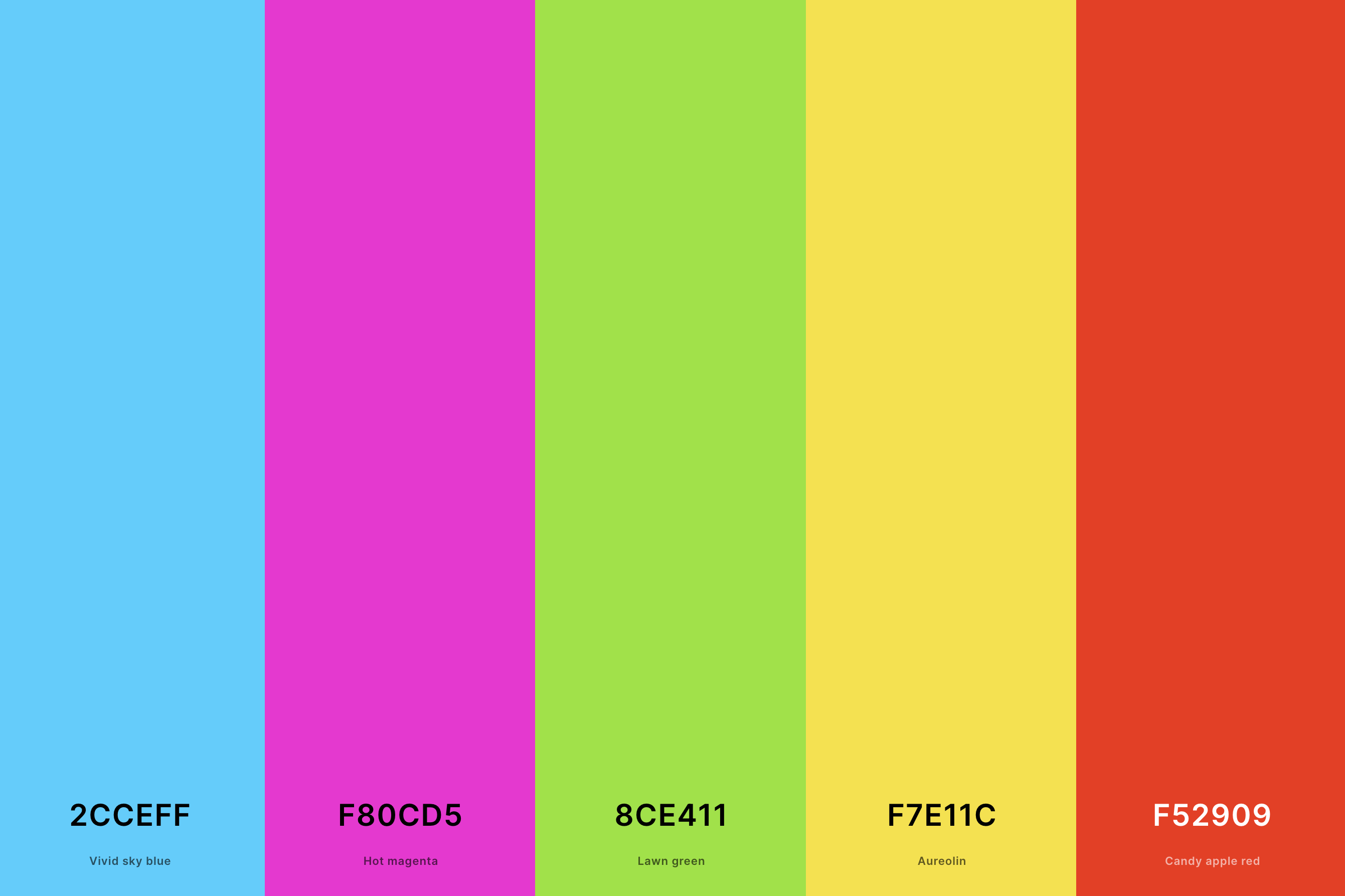 Bright Retro Color Palette