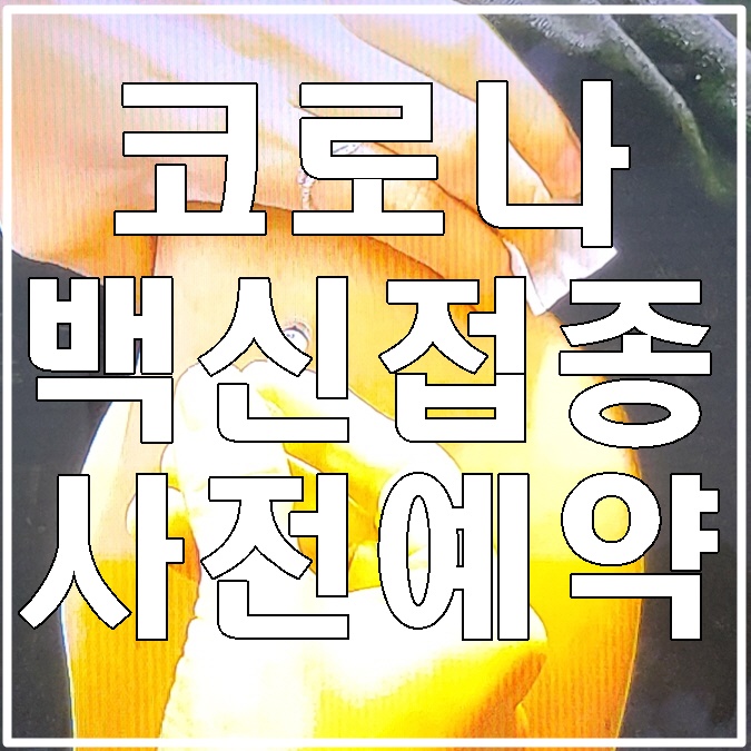 코로나백신사전예약