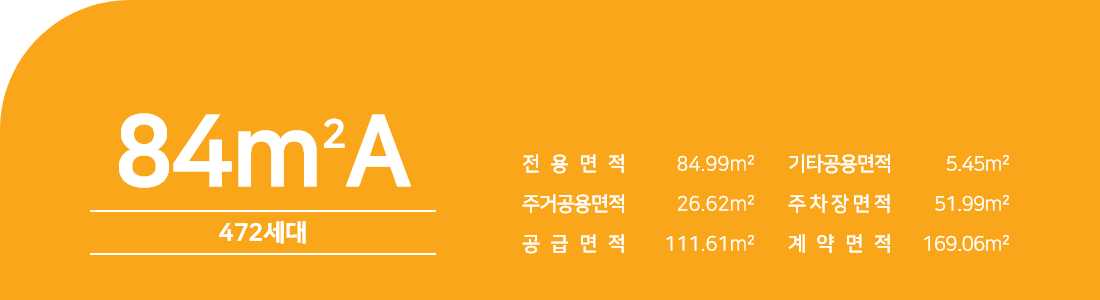 파주 운정신도시 우미 린 파크힐스 아파트-주택형안내-84A