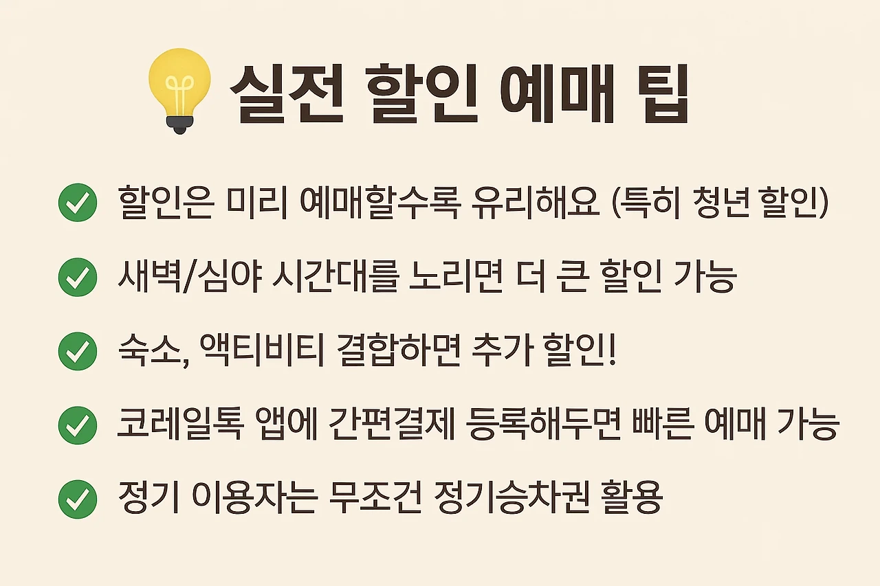 실전 할인 예매 팁