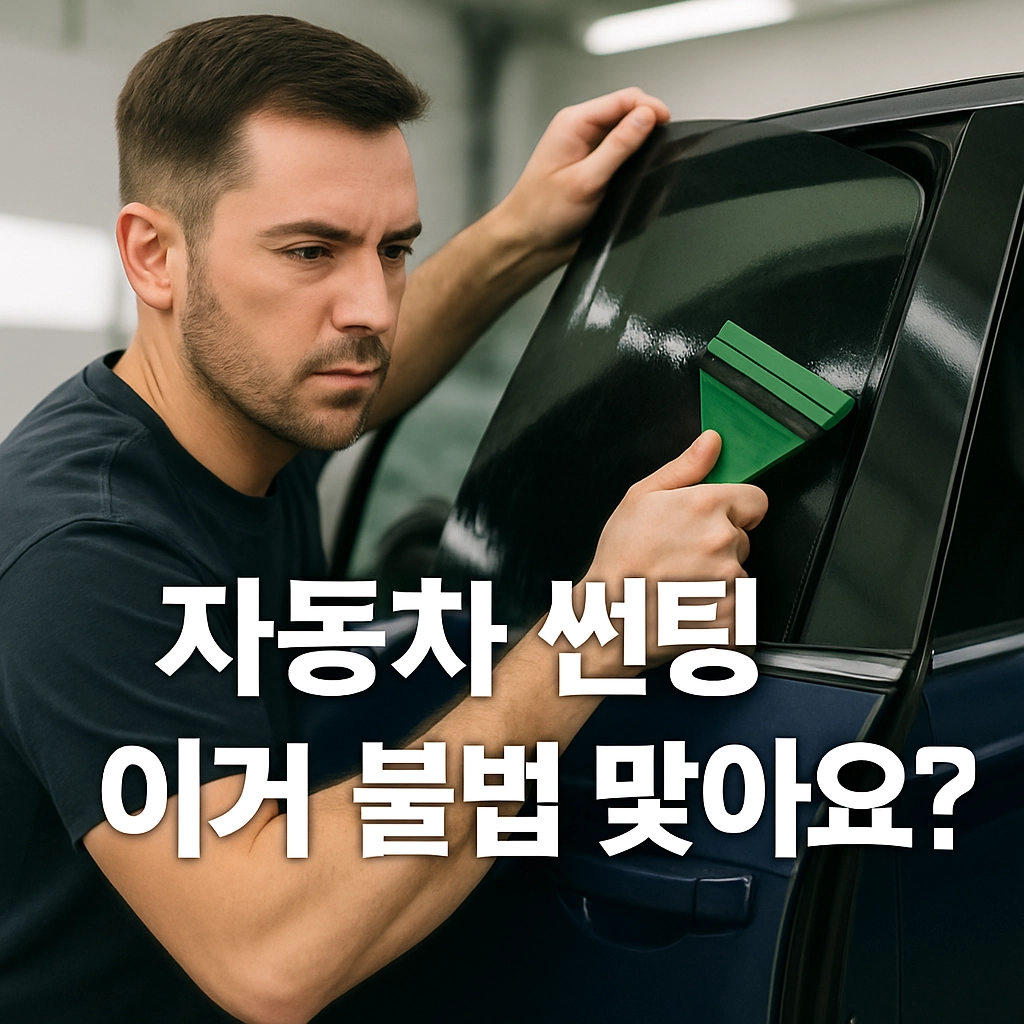 자동차 썬팅 이거 불법 맞아요” 2025년 최신 기준 총정리!