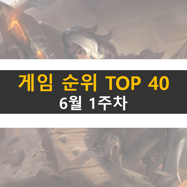  모바일, PC 온라인, 스팀 게임 순위 (2022년 6월 1주 차)