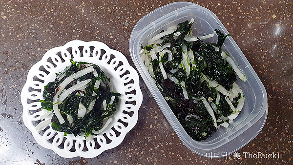찬바람 불면 생각나는 파래무침 완성
