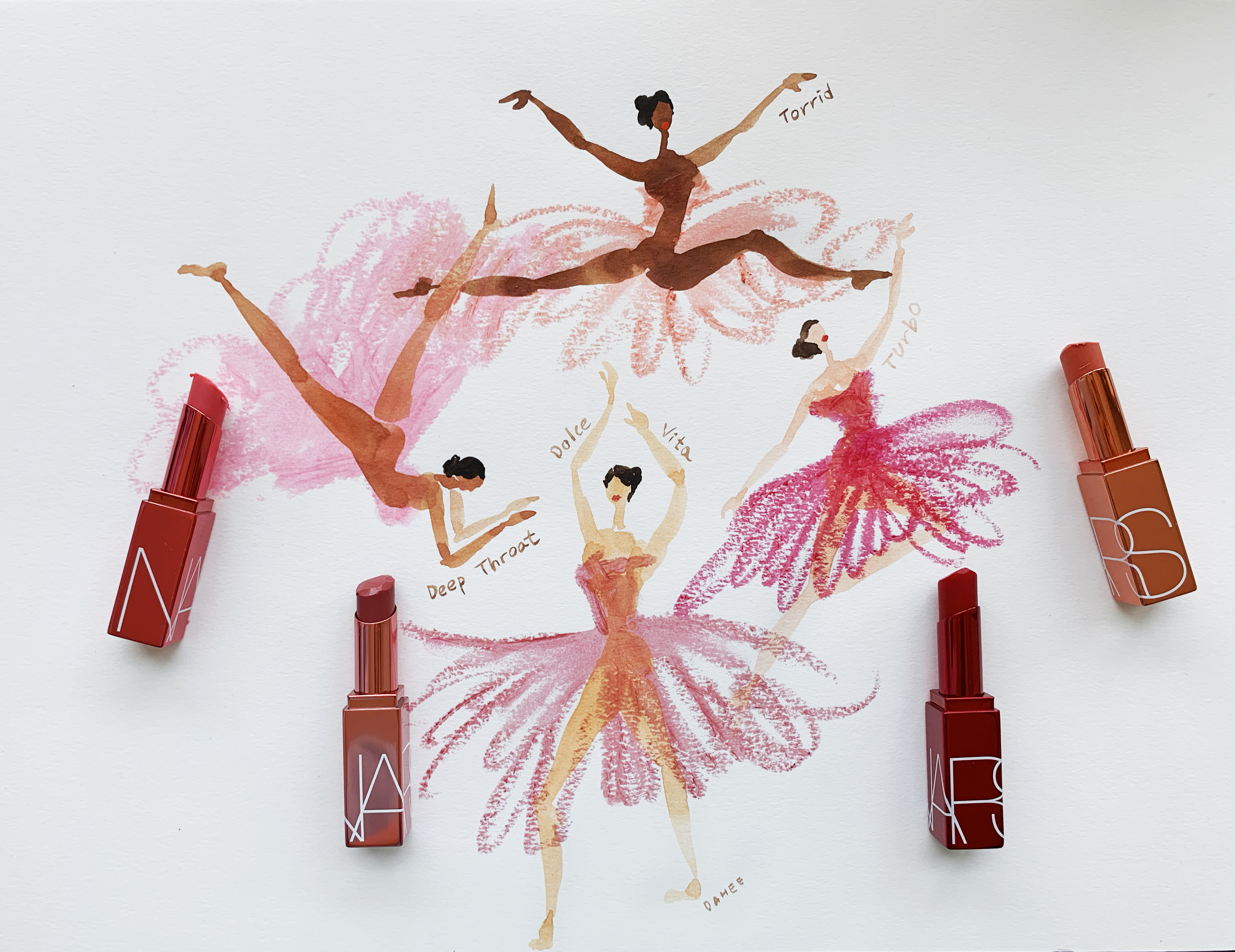  Drawing with NARS afterglow lip balm