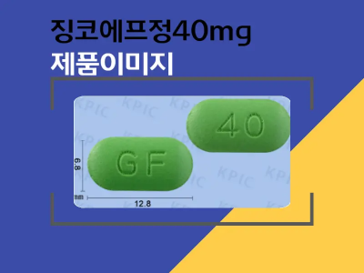 징코에프정40mg 성상 이미지