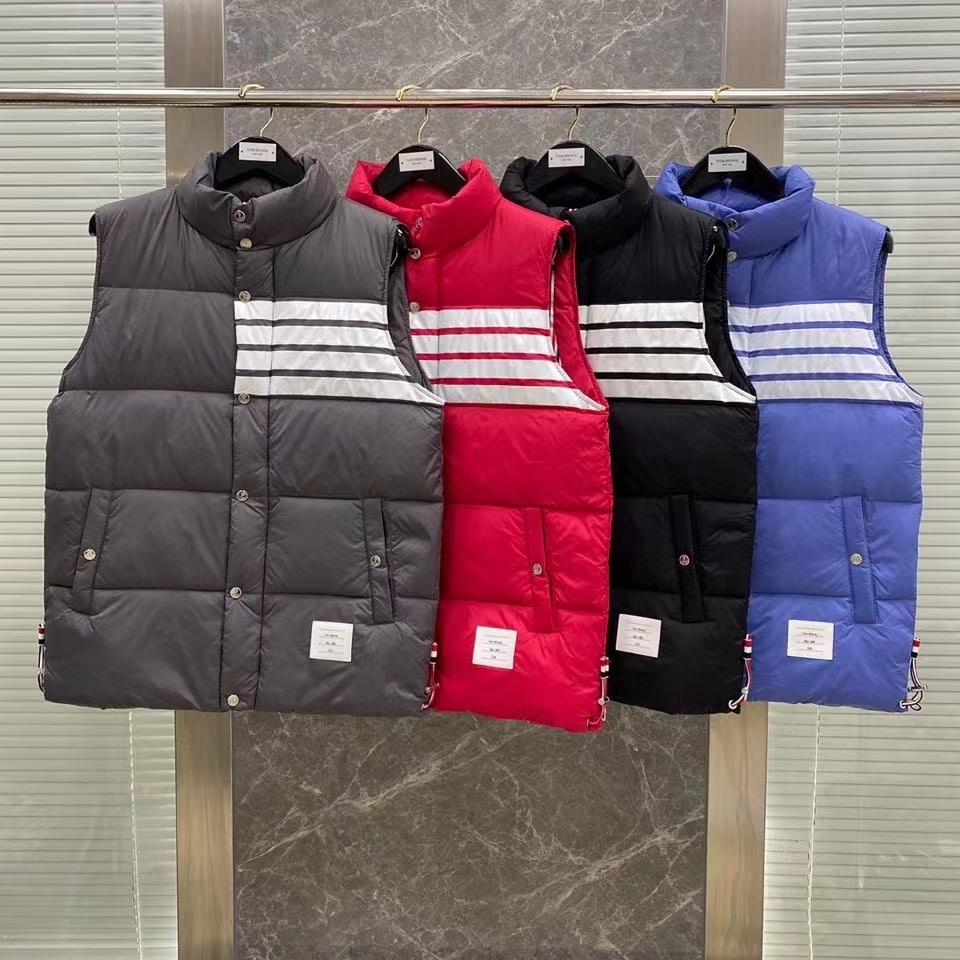  [THOM BROWNE] 톰브라운 매트 4-바 다운 베스트 (4 COLOR)