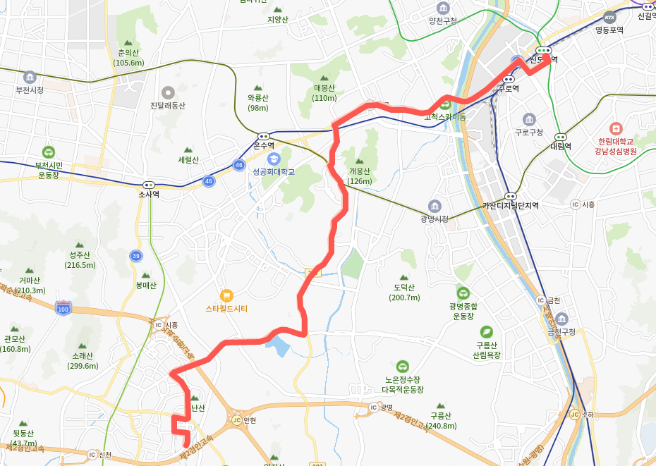 [직행]5200번 버스 시간표, 노선 정보 :: 시흥, 천황역, 오류동역, 구로역, 신도림역