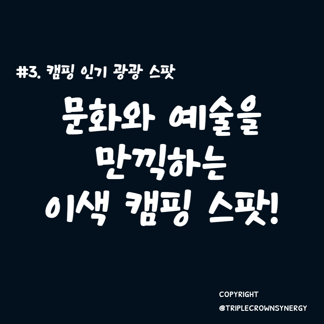 문화와 예술을 만끽하는 이색 캠핑 스팟! 독특한 도서관&#44; 박물관&#44; 예술관 캠핑장 탐험기