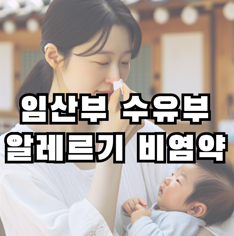  임산부, 모유 수유부 알레르기 비염약, 알러지 비염약, 콧물약 사용해도 될까?