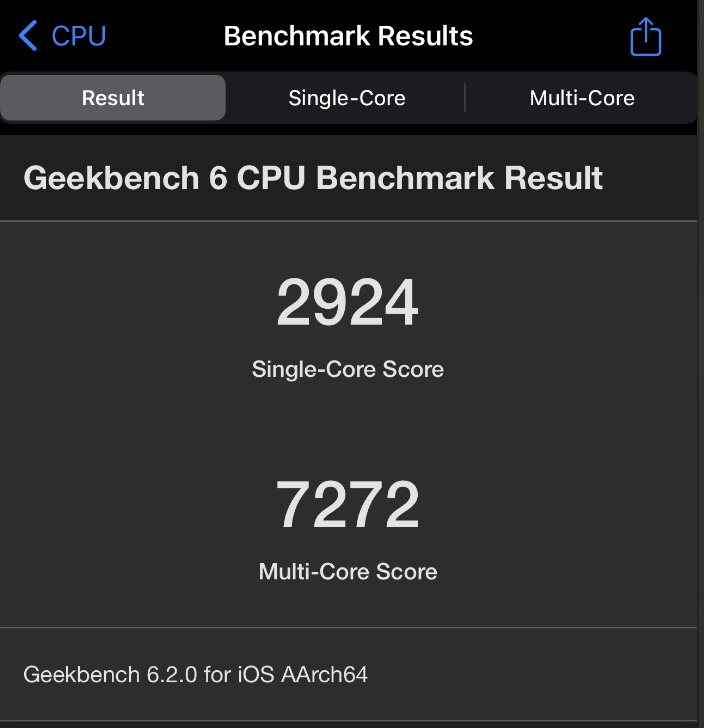 아이폰 15 프로 맥스 CPU 코어 점수