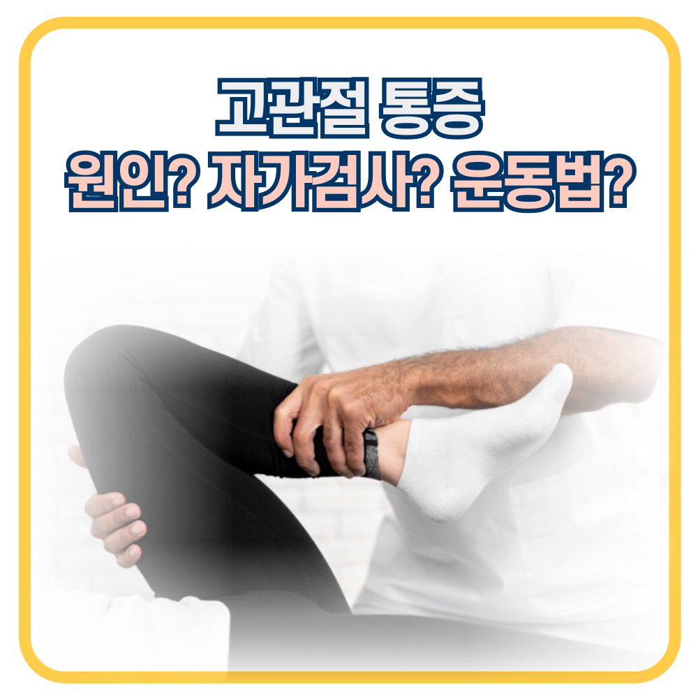 오른쪽 혹은 왼쪽 고관절이 아파요!! 고관절 통증의 원인과 검사, 운동 방법은?