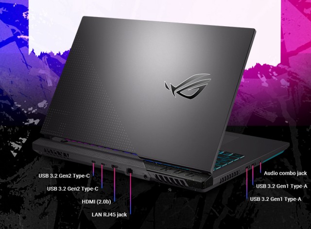 ASUS ROG STRIX G17 G713RM-LL121 I/O 포트