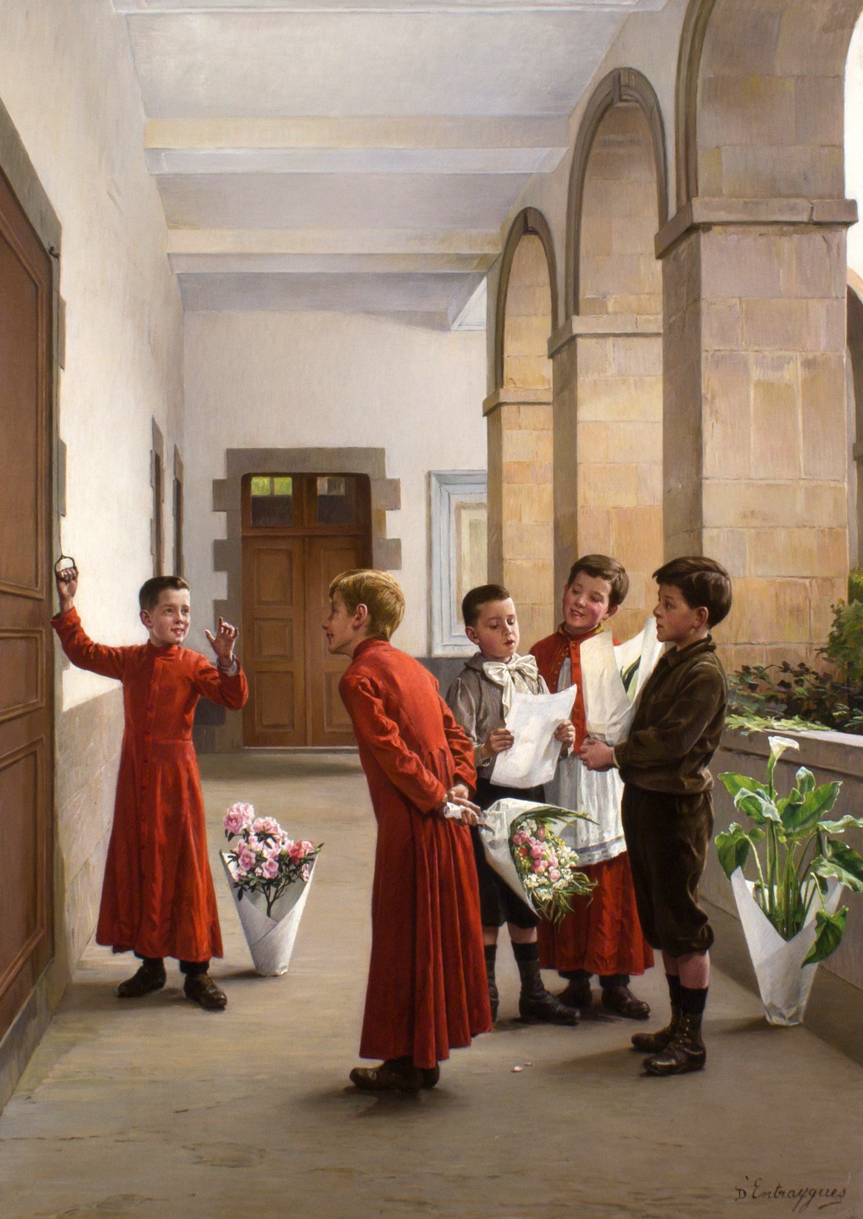 샤를 베르트랑 당트레그(Charles Bertrand d'Entraygues), 프랑스, 화가, 1850-1929