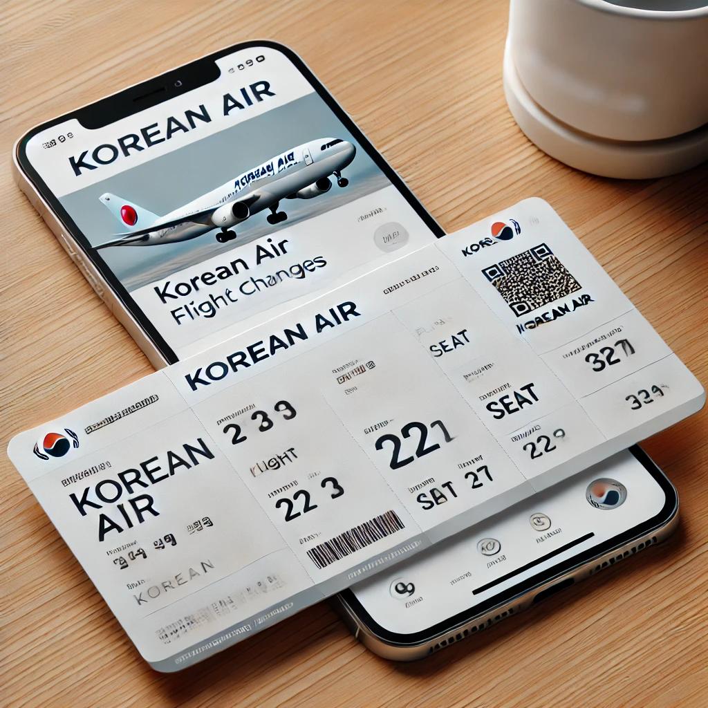 대한항공 항공권 변경
