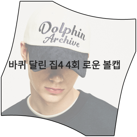  바퀴 달린 집4 (4회) 로운 모자 _ 와이케이 돌핀 아카이브 투톤 볼캡 (로운 패션)