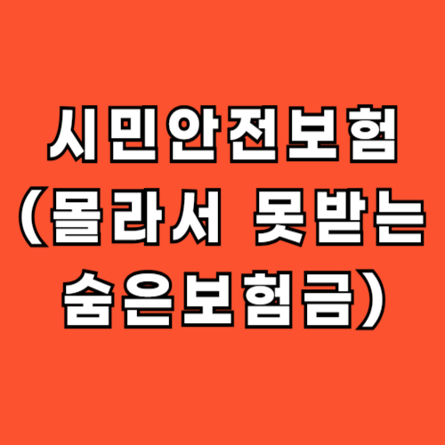 시민안전보험-가입-조회-숨은보험금