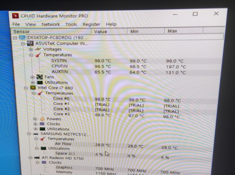  CPU 100도
