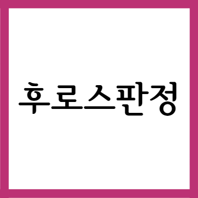  진경제 후로스판정, 효능과 주의사항 자세히 알아보기