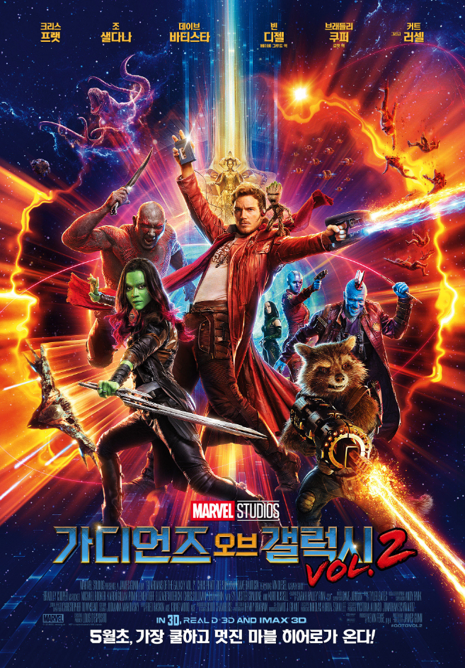  마블 영화 가디언즈 오브 갤럭시 2 (Guardians of the Galaxy Vol. 2, 2017) 줄거리 인물탐구